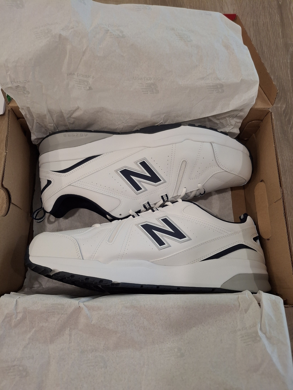 New Balance 608v5 Training Shoes Men's 16 6E White Blue